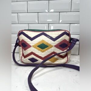 Vintage Early 90’s Leather purse with straps